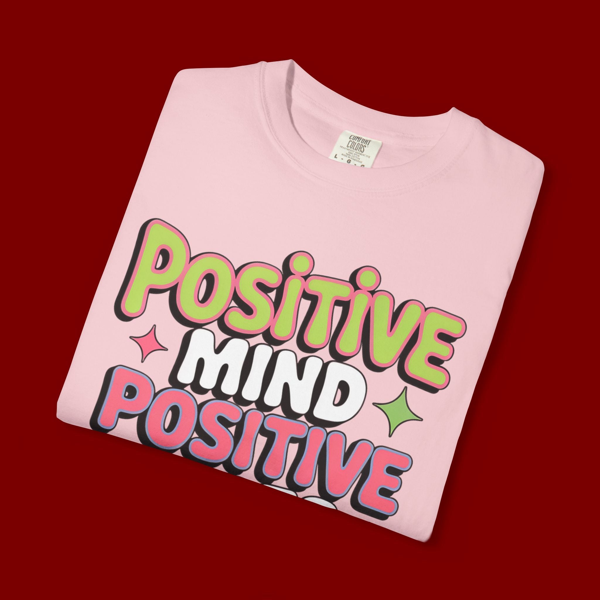 Positive Mind Positive Vibes Positive Life T-Shirt — Retro Smile Graphic Tee
