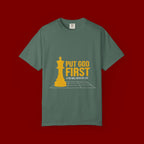 Put God First Chess King T-Shirt — Christian Faith Graphic Tee