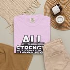 All Strength Comes From God T-Shirt — Christian Faith Graphic Tee