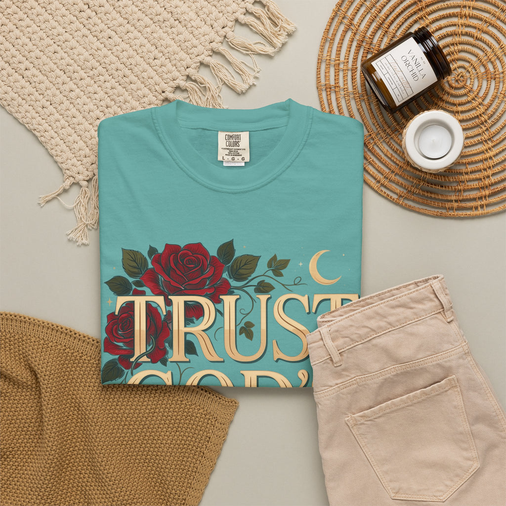 Trust God’s Plan T-Shirt — Floral Faith Graphic Tee