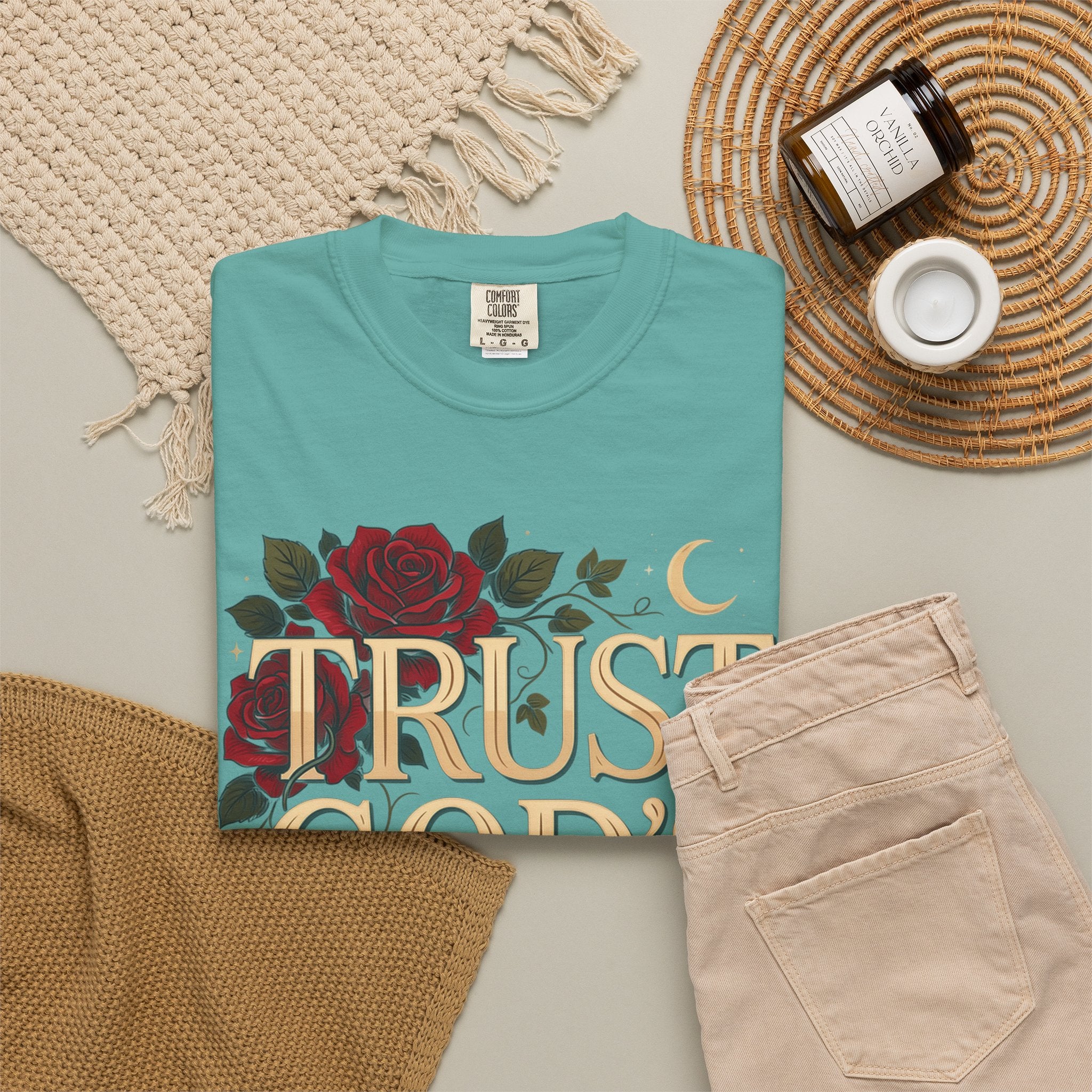Trust God’s Plan T-Shirt — Floral Faith Graphic Tee