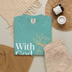 Faith T-Shirt — "With God, every hardship brings ease" Inspirational Christian Tee