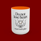 Do Not Lose Heart Accent Coffee Mug — Trust God’s Plan Inspirational Christian Mug
