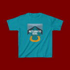 Kids Tee - "Return to God" Roadway Graphic Religious Youth Shirt