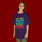 Kids Tee — "Let Your Faith Be Bigger Than Your Fears" Inspirational Graphic