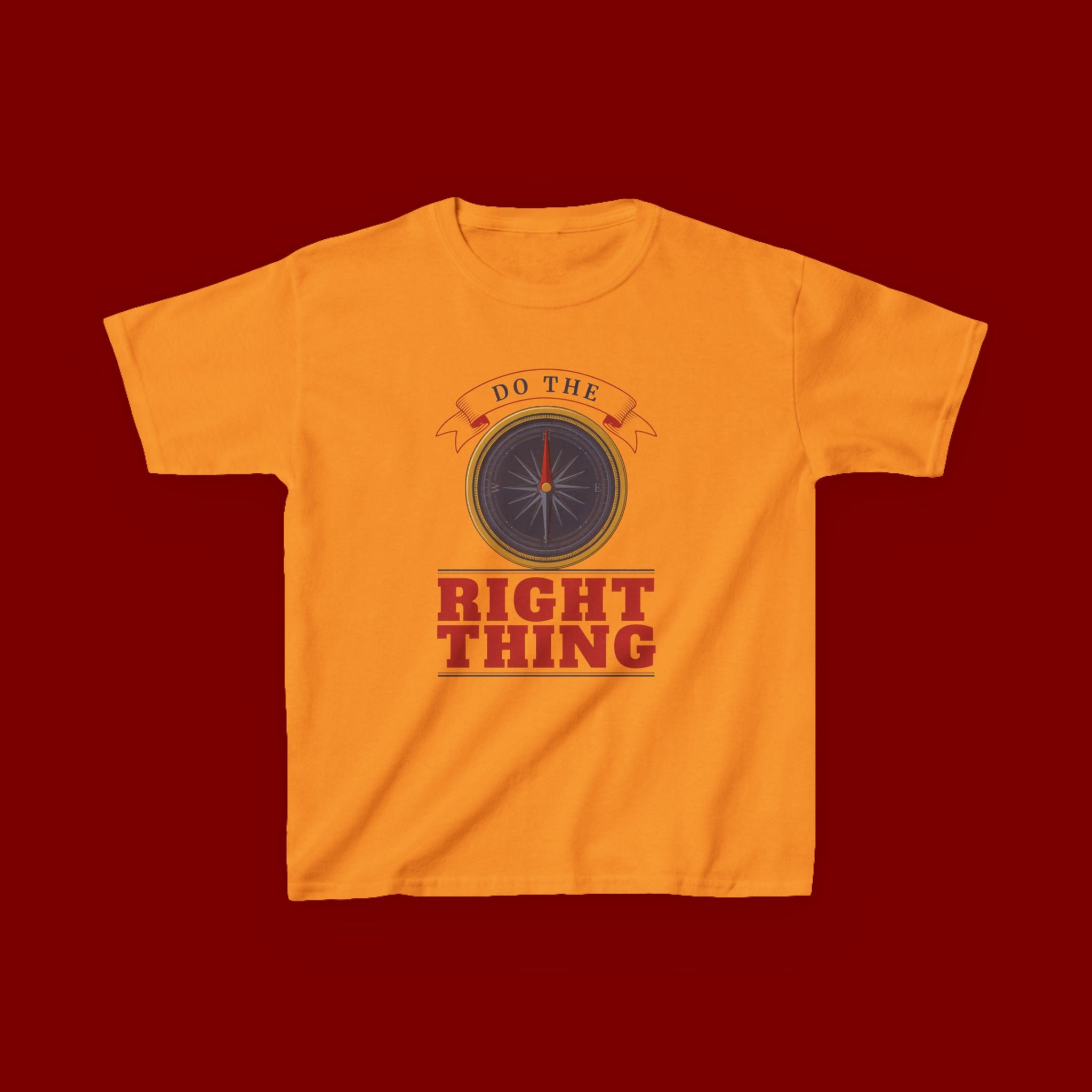 Do The Right Thing Kids T‑Shirt — Compass Graphic Moral Encouragement Tee