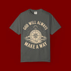 God Will Always Make A Way T-Shirt — Compass Christian Faith Graphic Tee