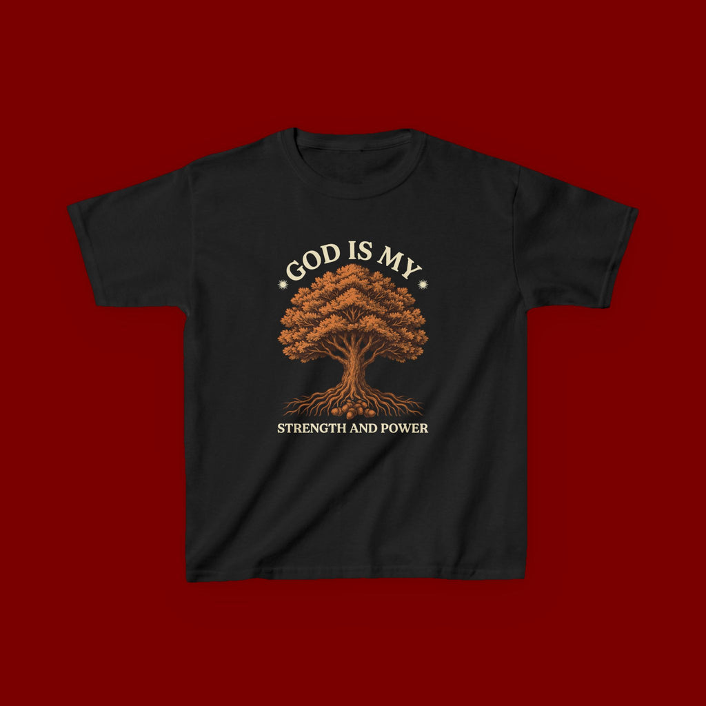 Autumn Oak Tree Kids T‑Shirt — Cozy Fall Nature Tee for Children