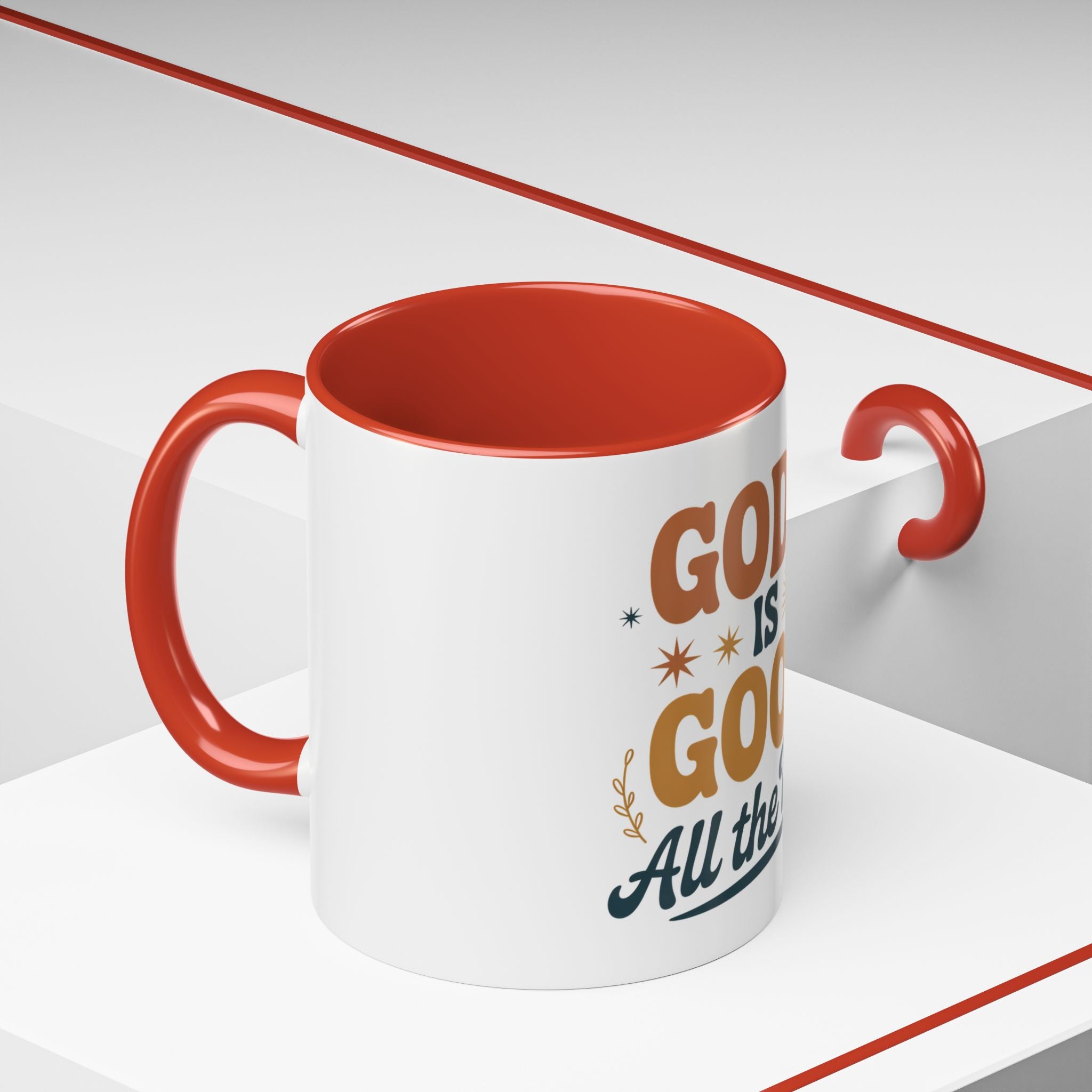 Praise the Lord Coffee Mug – Retro Christian Faith Accent Mug (11/15oz)