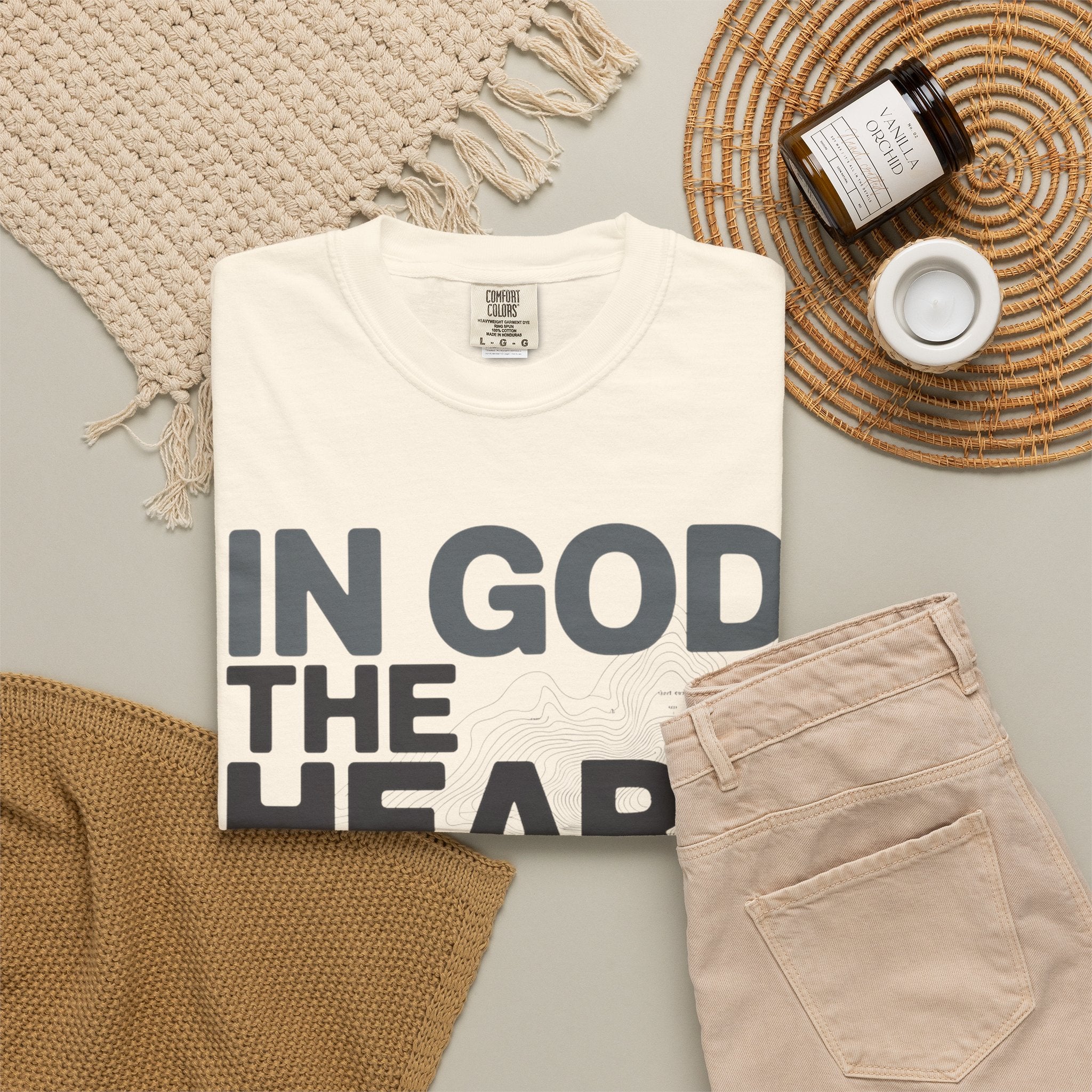 Christian Faith T-Shirt — “In God the Heart Finds Peace” Inspirational Tee