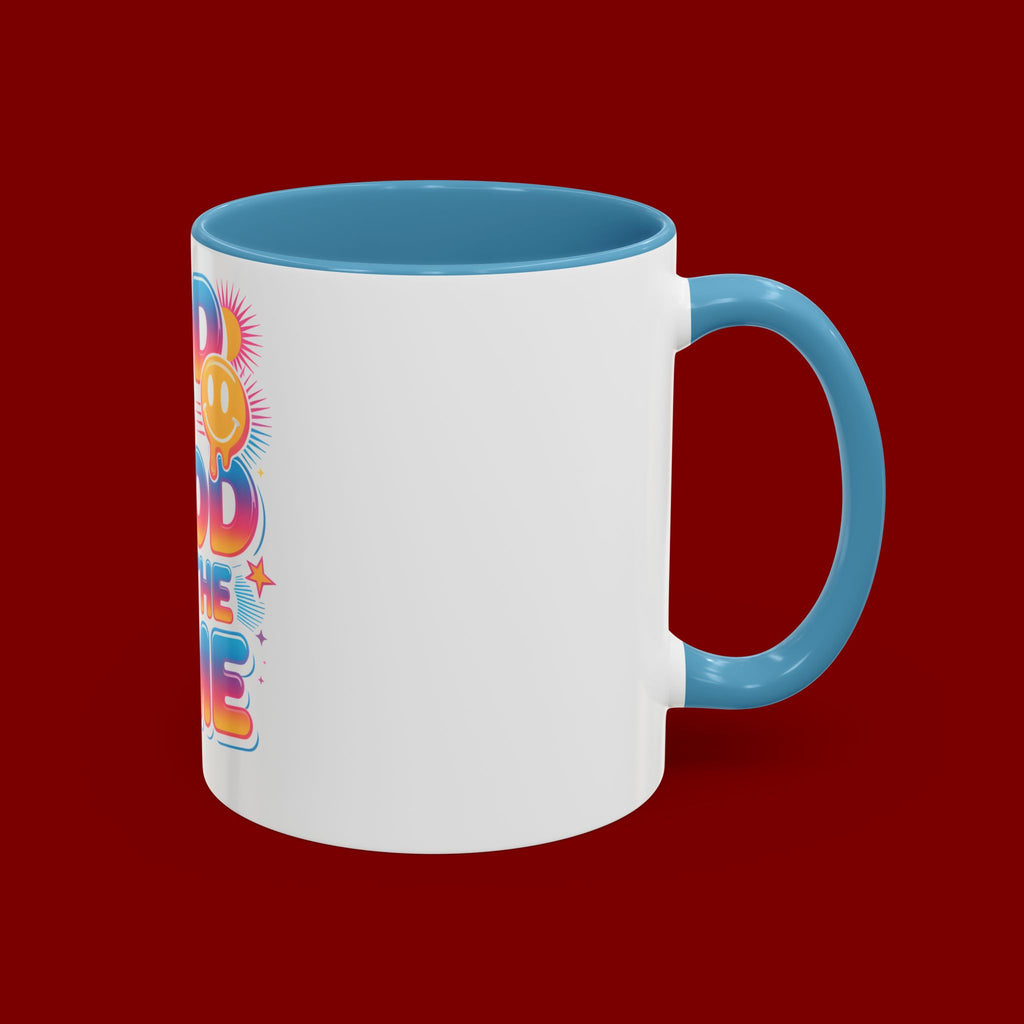 God Is Good All The Time Accent Coffee Mug — Inspirational Christian Coffee Cup (11/15oz)