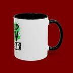 Accent Coffee Mug — "Fueled by Faith Not Fear" Inspirational Ceramic Mug (11/15 oz)