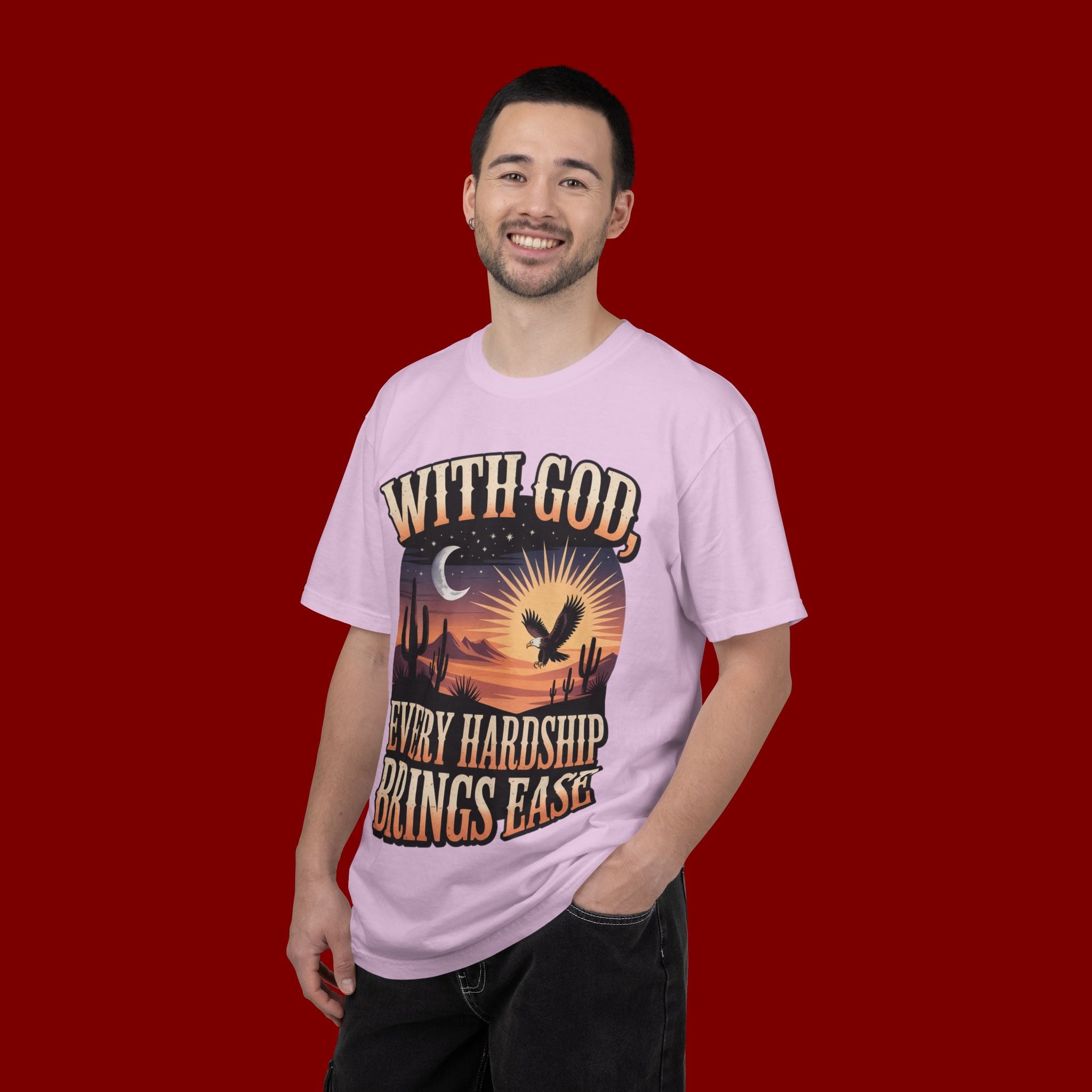 With God Every Hardship Brings Ease T-Shirt