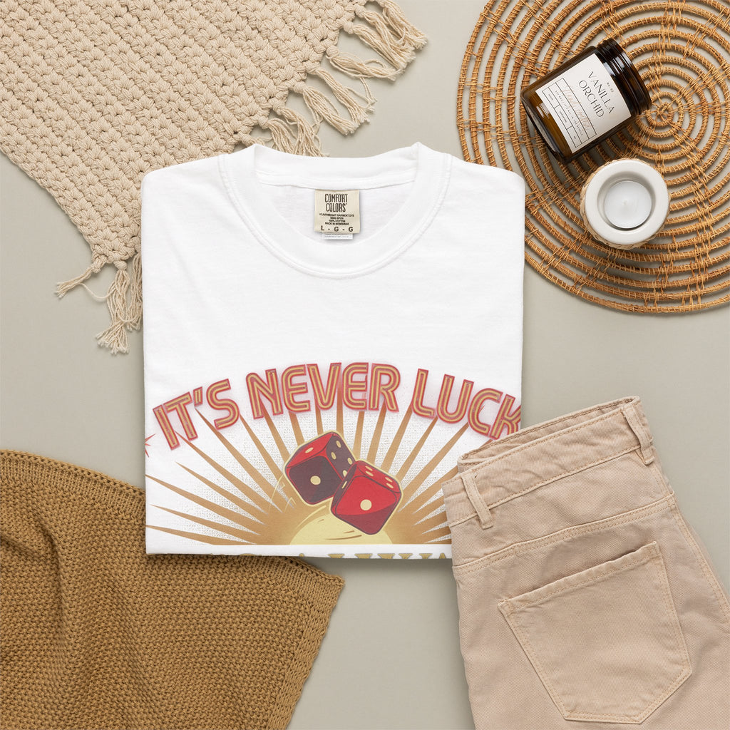 "It's Never Luck, It's Always God" Christian Graphic T-Shirt