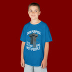Kids T-Shirt — "Our Purpose Is To Please God, Not People" Faith Graphic Tee