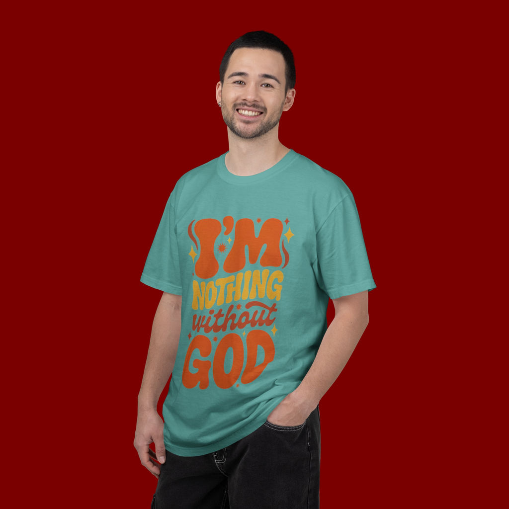 I'm Nothing Without God Retro Graphic T-Shirt