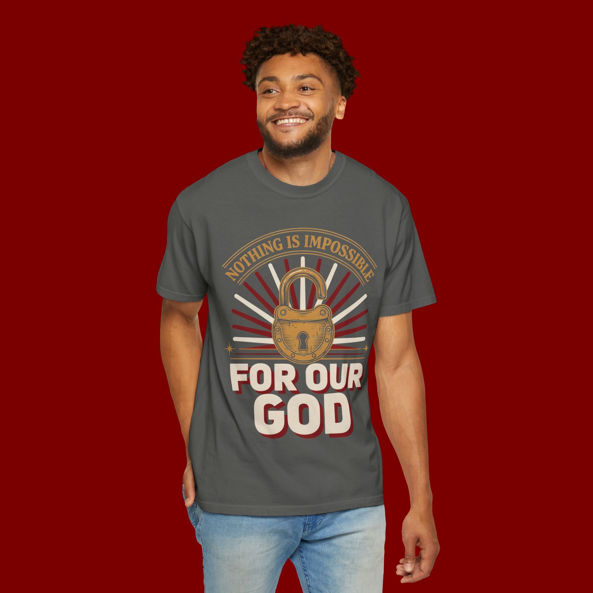 Nothing Is Impossible For Our God T-Shirt — Christian Faith Graphic Tee