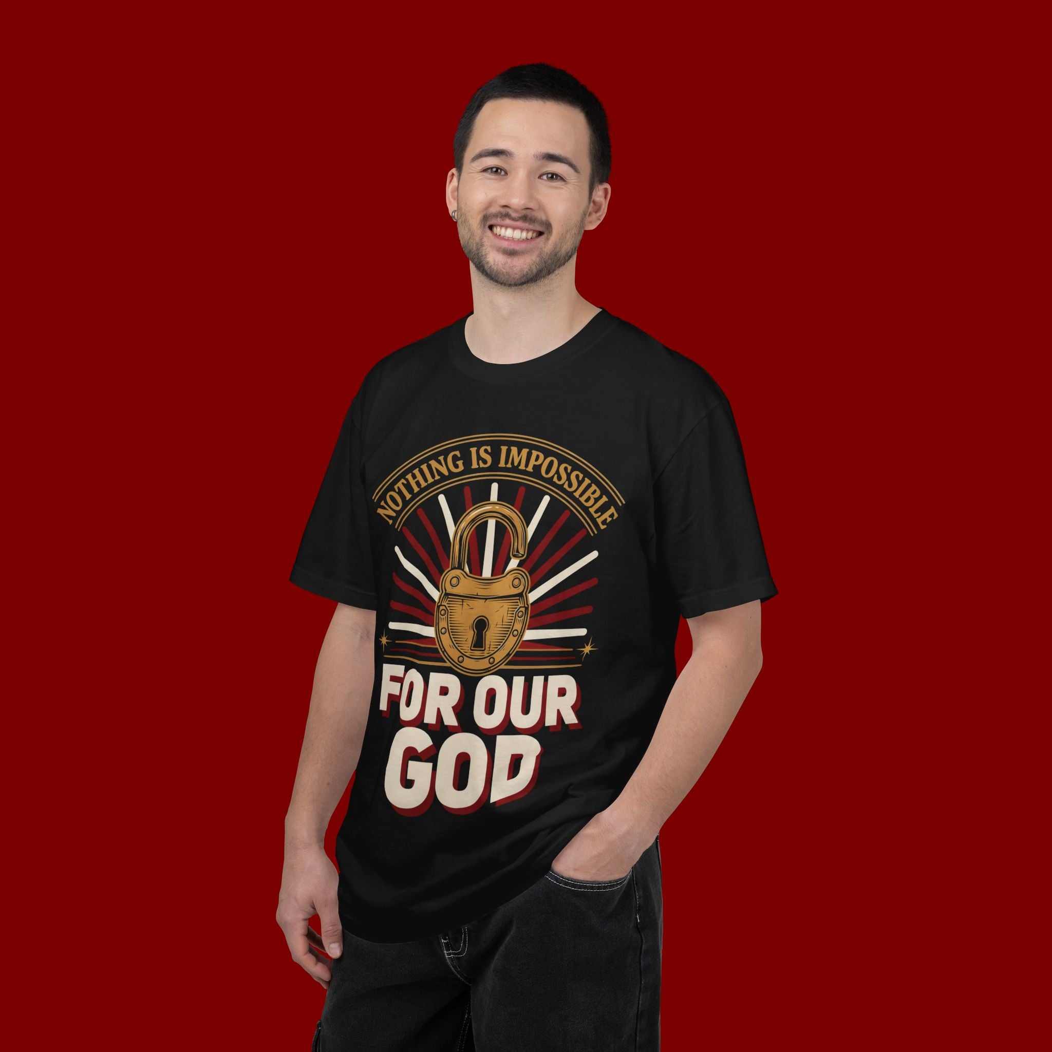 Nothing Is Impossible For Our God T-Shirt — Christian Faith Graphic Tee