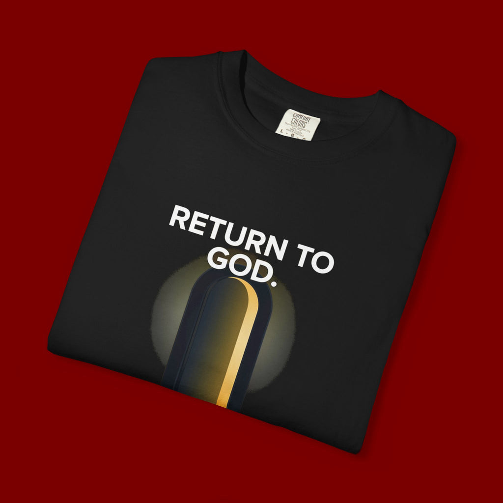 Mystic Doorway T-Shirt — Golden Arch Path Graphic Tee