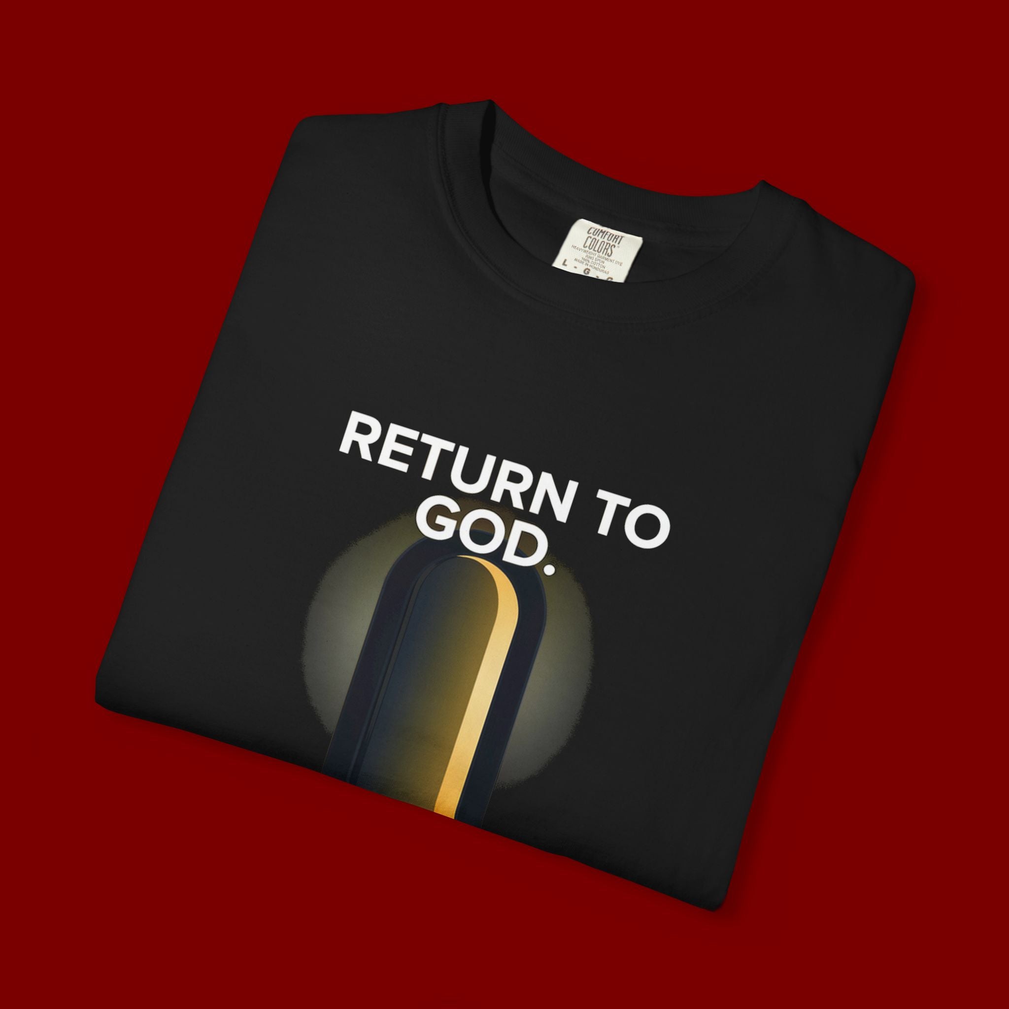 Mystic Doorway T-Shirt — Golden Arch Path Graphic Tee