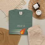 Pray & Never Give Up T‑Shirt — Inspirational Candle Faith Tee