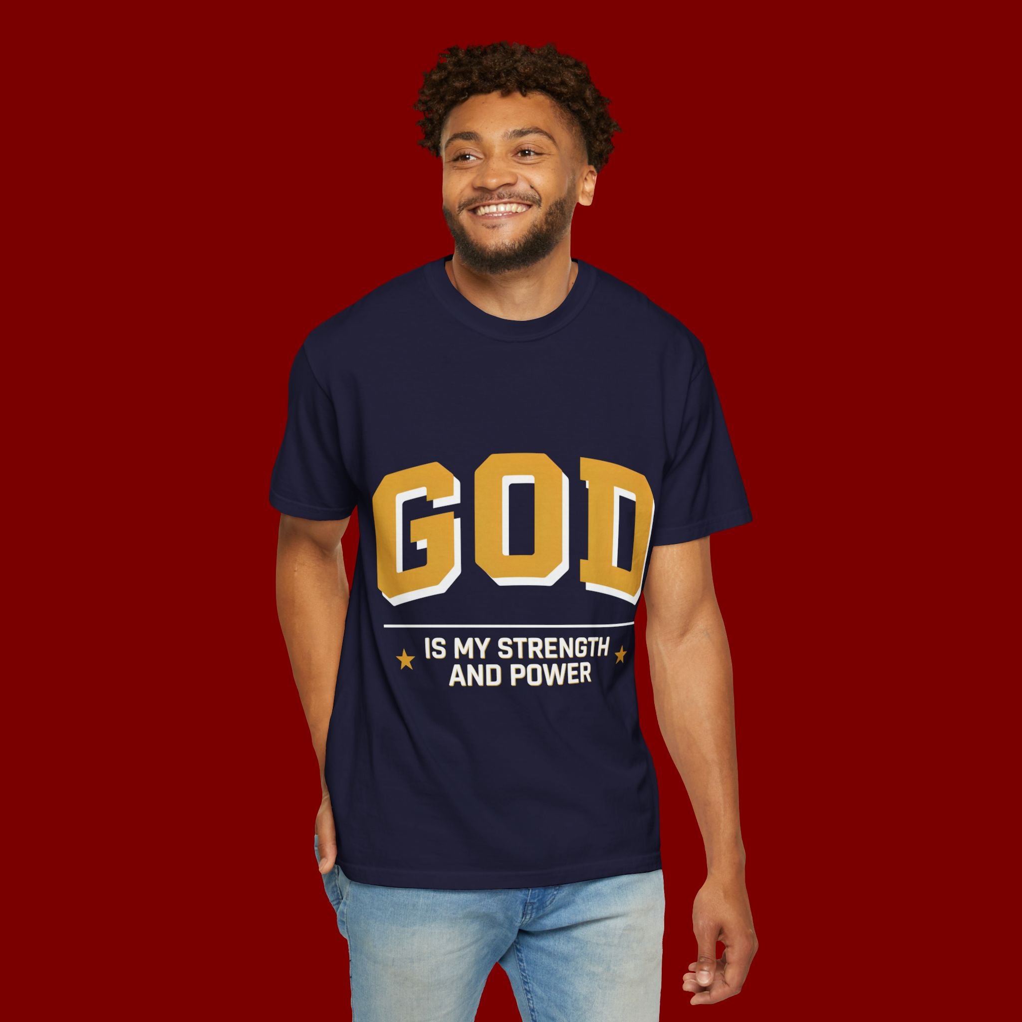 God Is My Strength T-Shirt — Faith Christian Graphic Tee