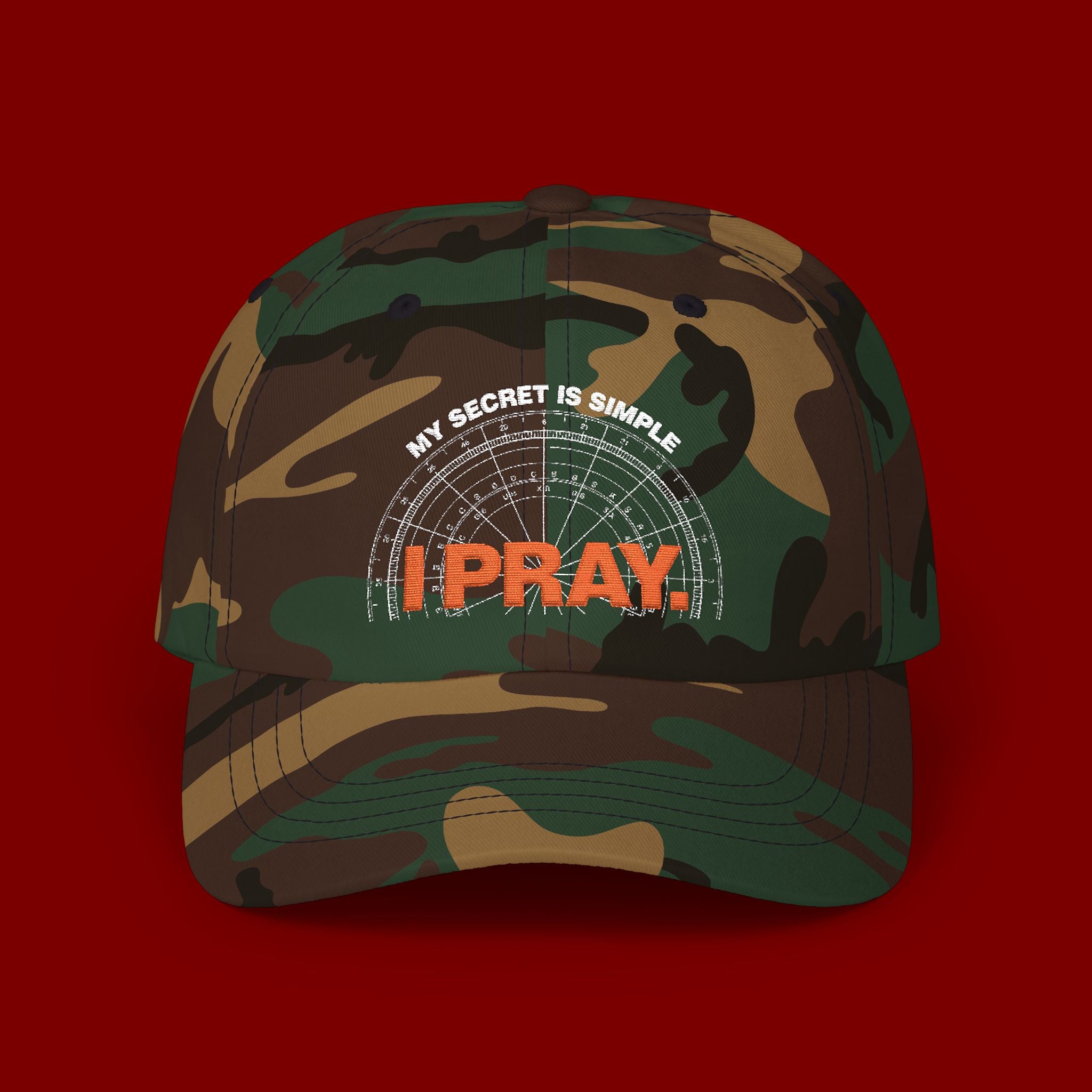 I PRAY Dad Cap — Embroidered Faith Baseball Hat