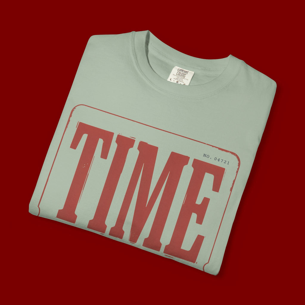 TIME Never Comes Again T-Shirt — Vintage Ticket Graphic Tee
