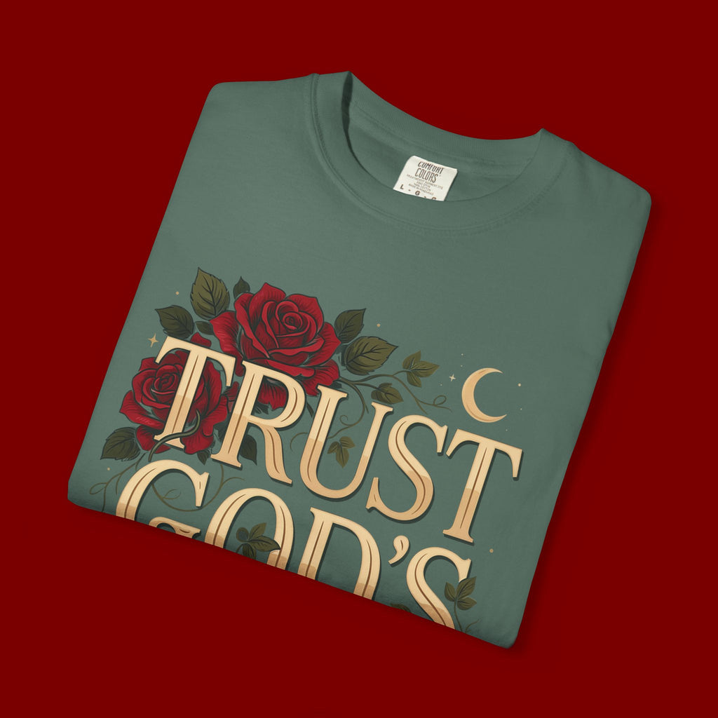Trust God's Plan Floral T-Shirt — Inspirational Christian Tee