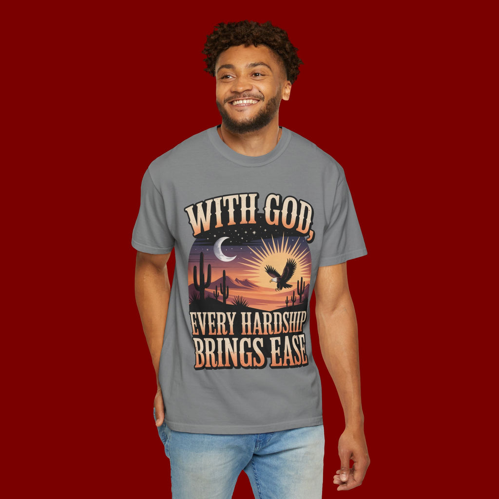 With God Every Hardship Brings Ease T-Shirt