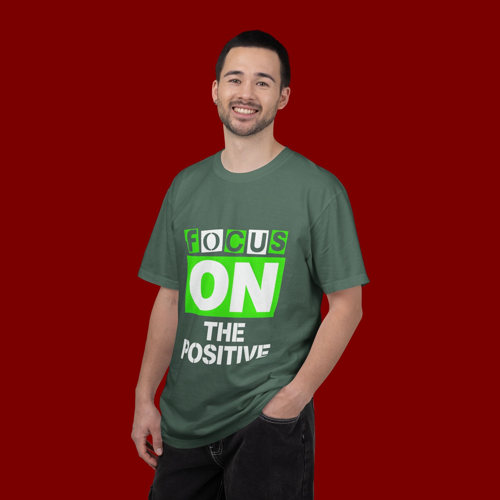 Focus On The Positive T-Shirt — Motivational Graphic Tee