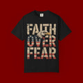 Faith Over Fear T-Shirt — Patriotic Eagle Graphic Tee