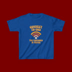 Kids Tee - "Connect to God" WiFi Prayer Graphic Shirt