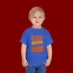 Toddler Tee - "I'm Nothing Without God" Retro Faith Graphic