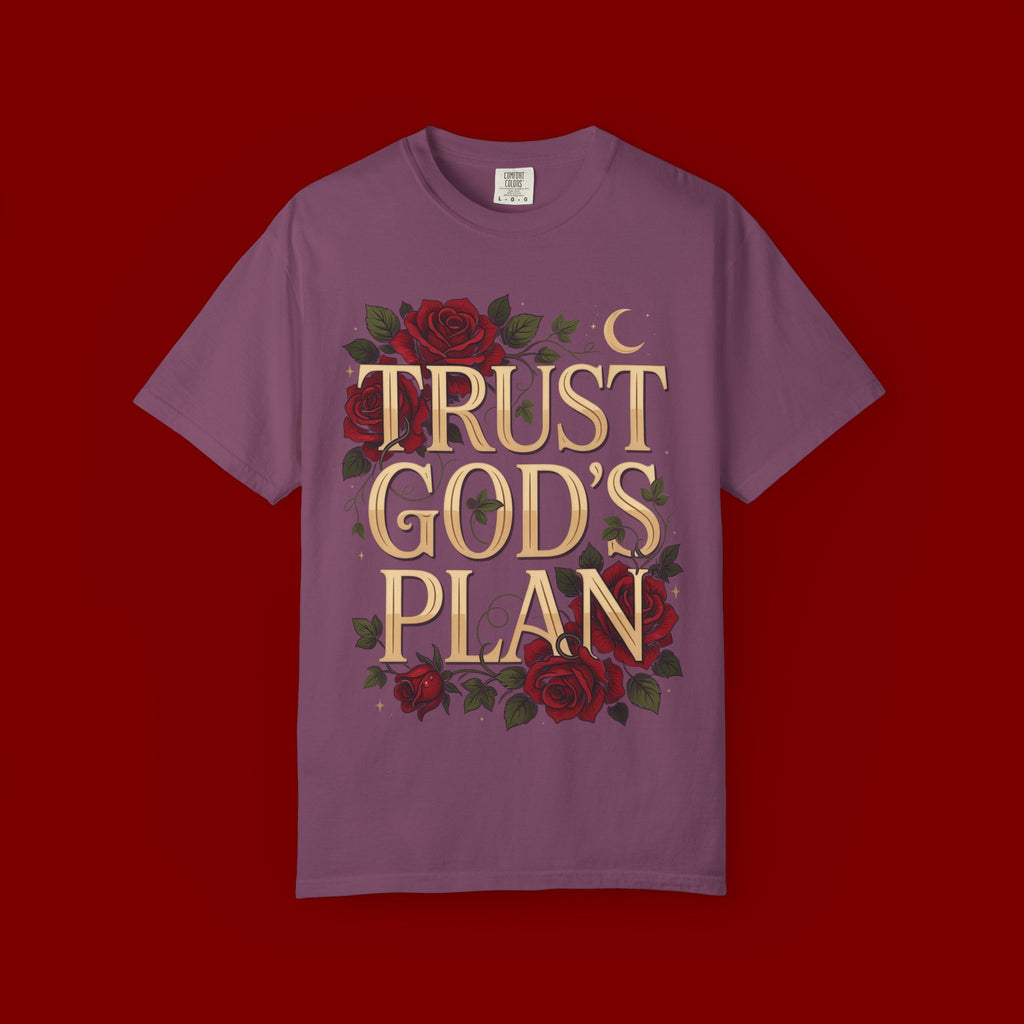 Trust God’s Plan T-Shirt — Floral Faith Graphic Tee