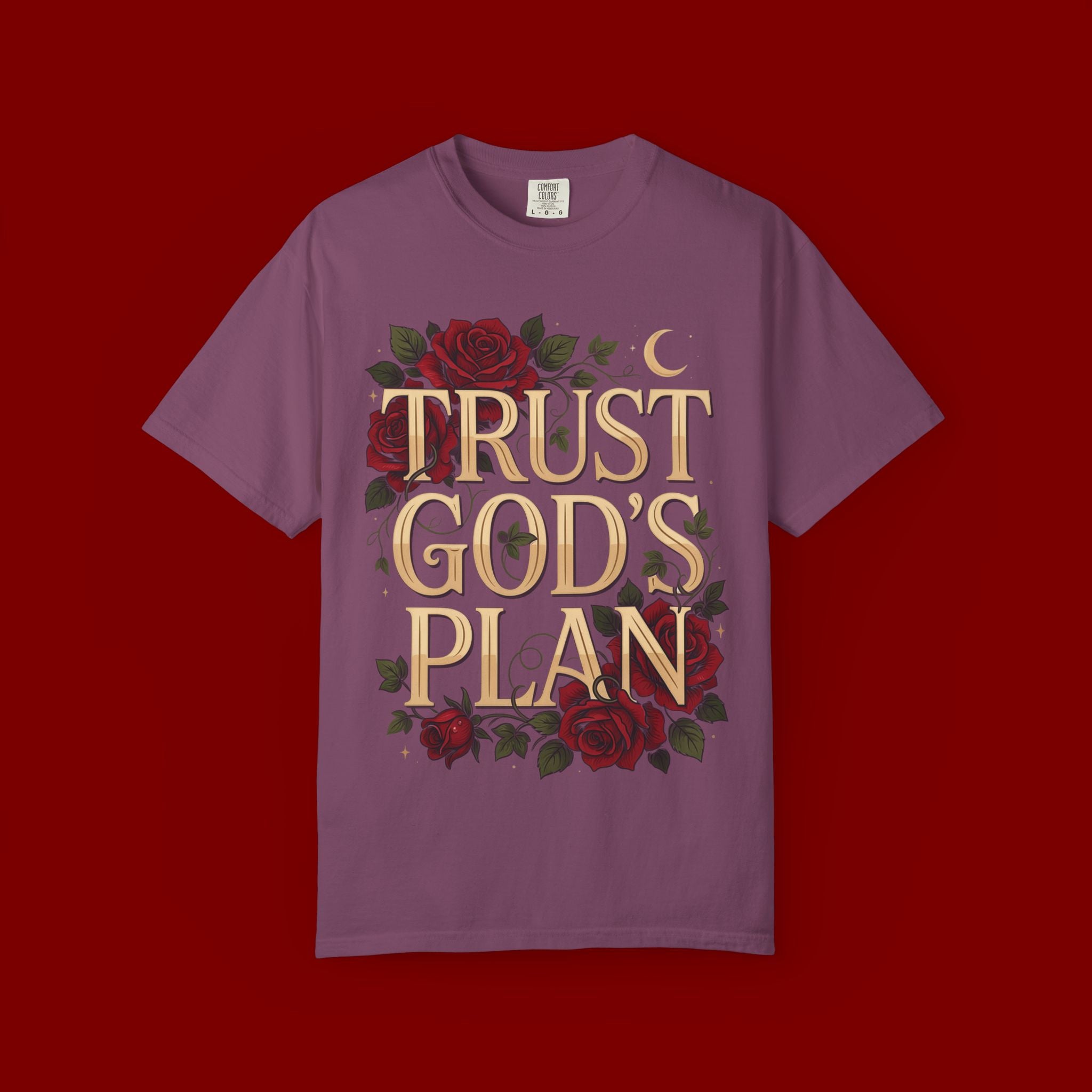 Trust God’s Plan T-Shirt — Floral Faith Graphic Tee