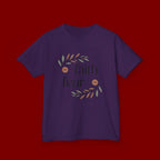Faith Over Fear Kids T‑Shirt — Floral Inspirational Tee for Boys & Girls