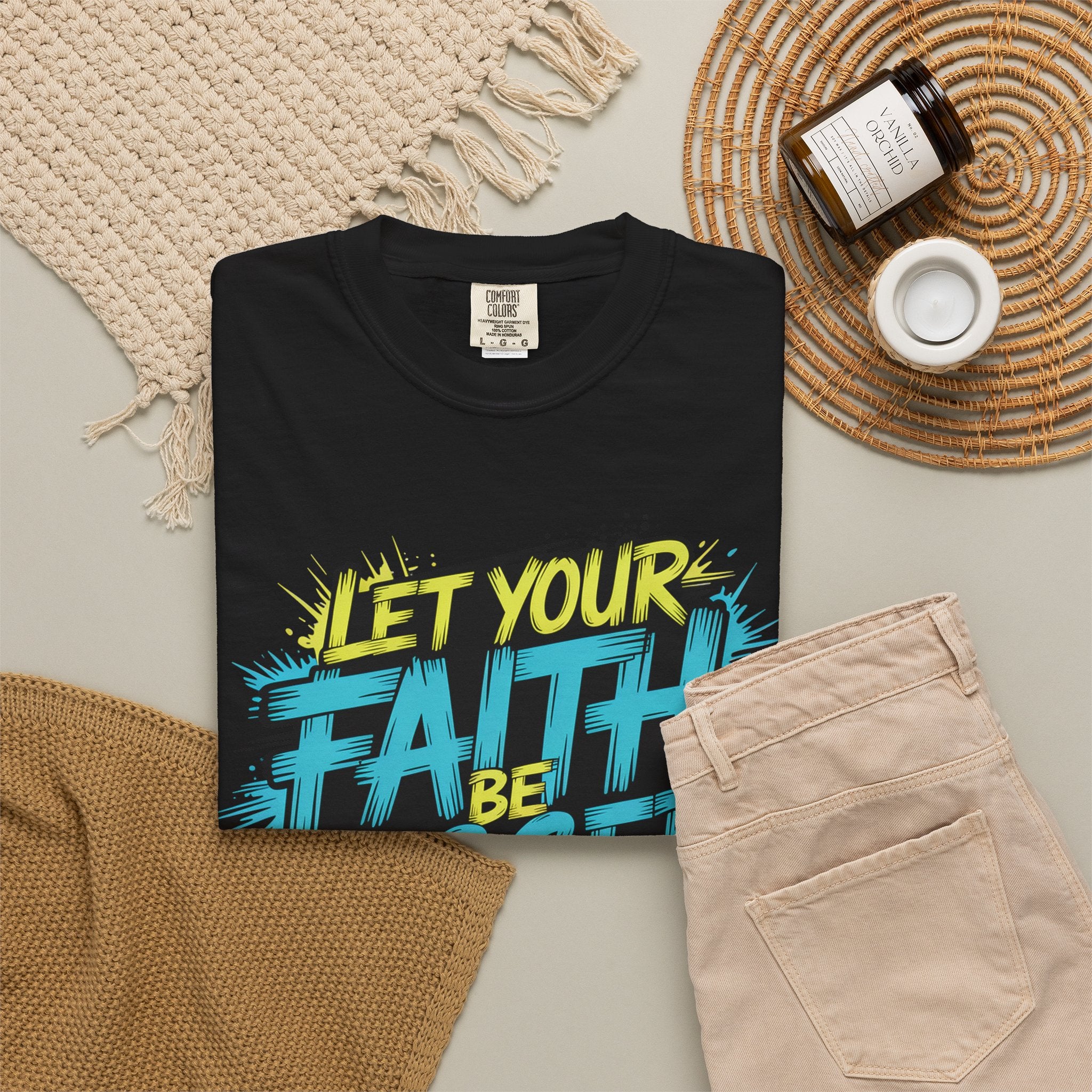 Faith Over Fear Graphic T-Shirt — "Let Your Faith Be Bigger Than Your Fears" Inspirational Tee