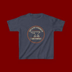 Kids Tee — "God Is My Strength and Power" Anvil & Anvil-Forge Christian Youth Shirt