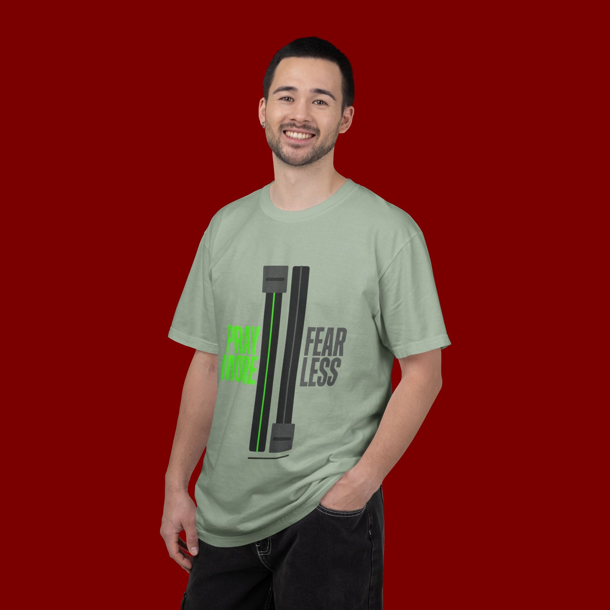 Pray More Fear Less T-Shirt — Inspirational Faith Graphic Tee
