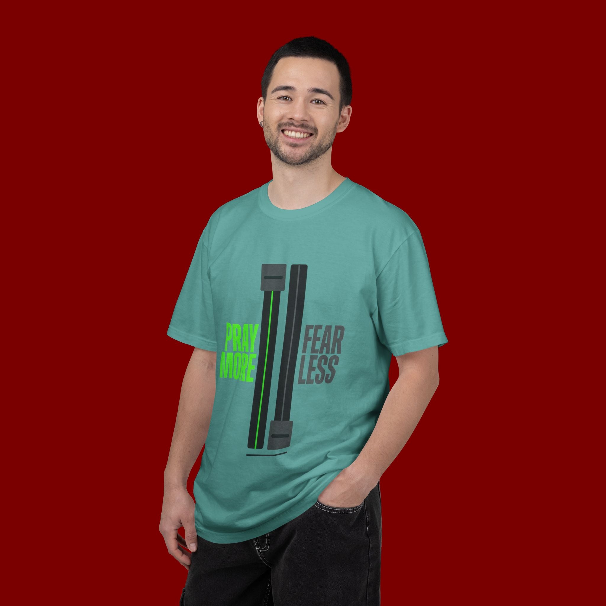 Pray More Fear Less T-Shirt — Inspirational Faith Graphic Tee