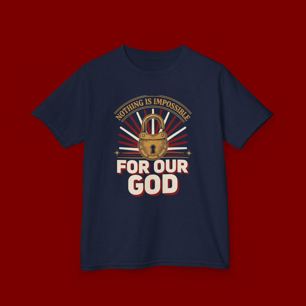 Kids 'For Our God' Christian Faith T‑Shirt — Inspirational Religious Tee