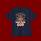 Kids 'For Our God' Christian Faith T‑Shirt — Inspirational Religious Tee