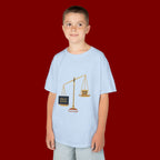 Kids Tee — Scales Design with 'Pray More' & 'Fear Less' Inspirational Graphic