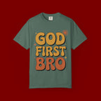 God First Bro T-Shirt — Retro Christian Faith Tee