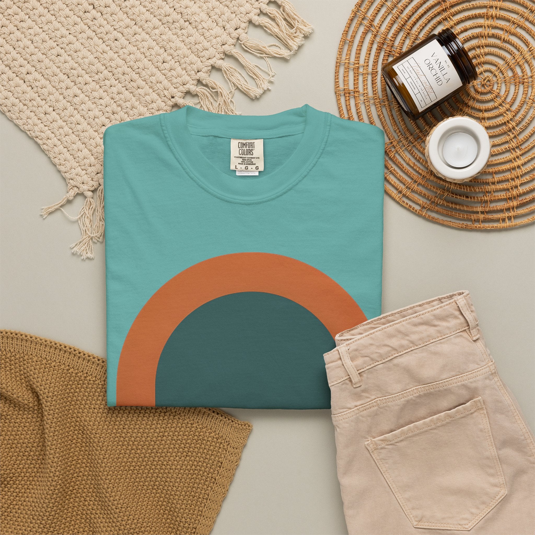 Still Faithful Sunset T-Shirt — Minimal Christian Graphic Tee