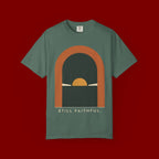 Still Faithful Sunset T-Shirt — Minimal Christian Graphic Tee