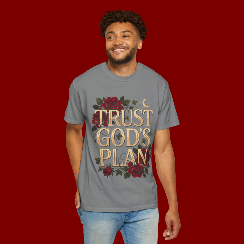 Trust God's Plan Floral T-Shirt — Inspirational Christian Tee