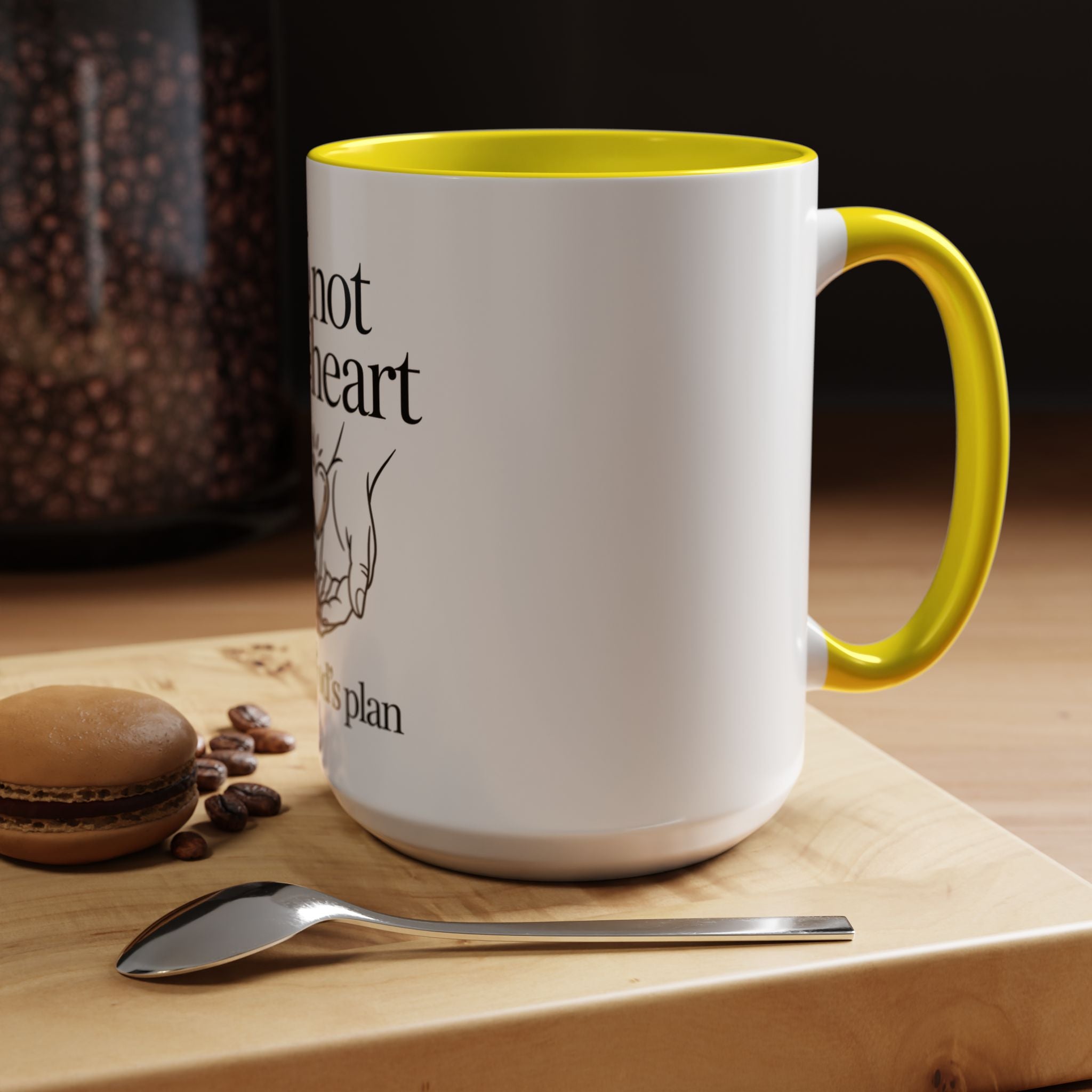 Do Not Lose Heart Accent Coffee Mug — Trust God’s Plan Inspirational Christian Mug