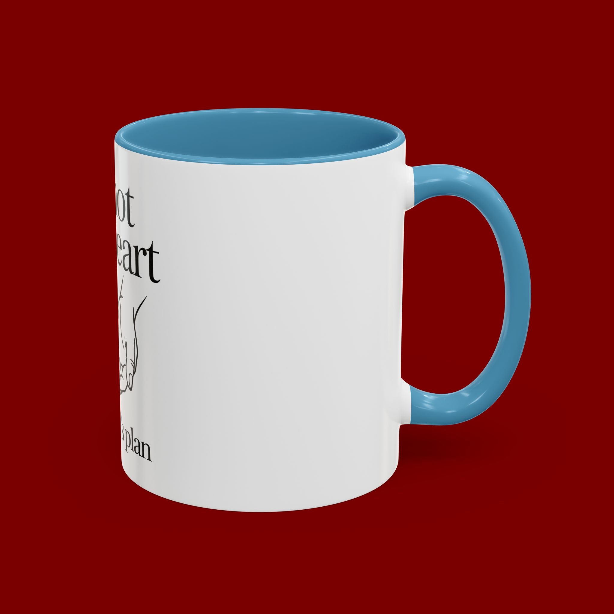 Do Not Lose Heart Accent Coffee Mug — Trust God’s Plan Inspirational Christian Mug